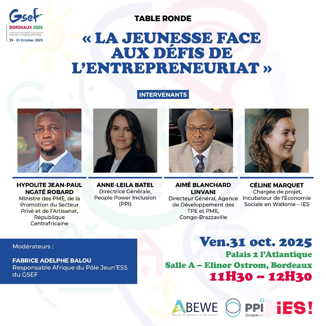 Table ronde d'ABEWE lors du GSEF 2025 sur la jeunesse face aux défis de l'entrepreneuriat